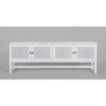 Jasmine ETU Entertainment TV Unit 160cm 4 Door Mindi Wood Rattan - White