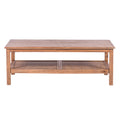 Jasmine Coffee Table 110cm Mindi Timber Wood Rattan Weave - Brown